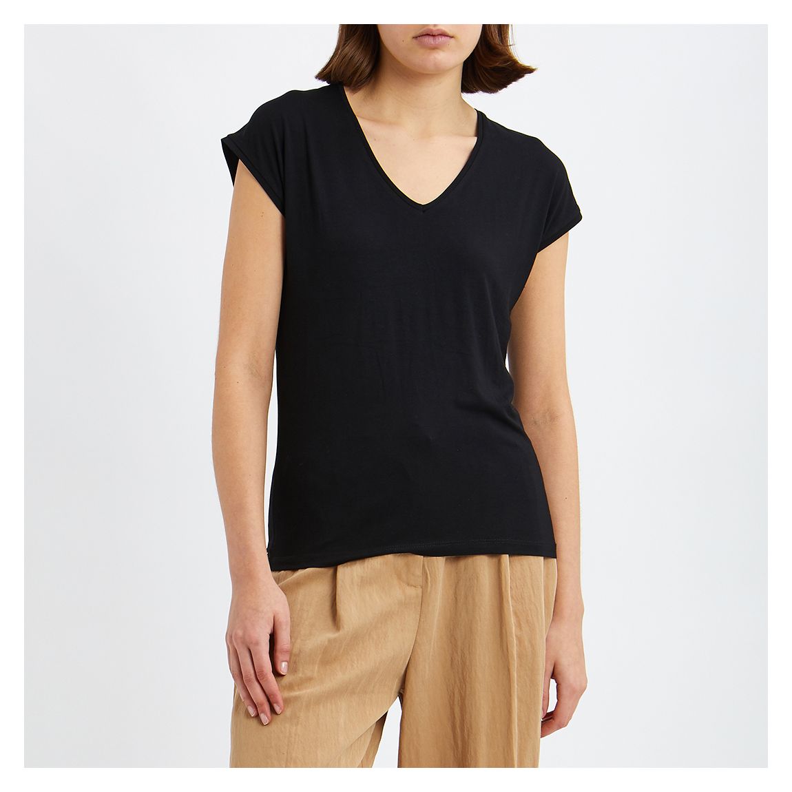 Black Tilly Viscose T-Shirt main product photo