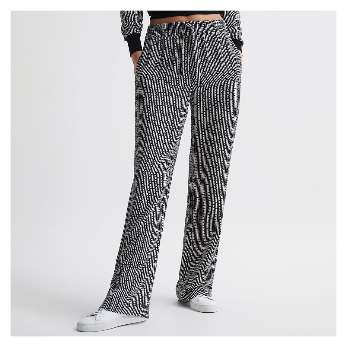 Black Sky Printed Trousers main product photo