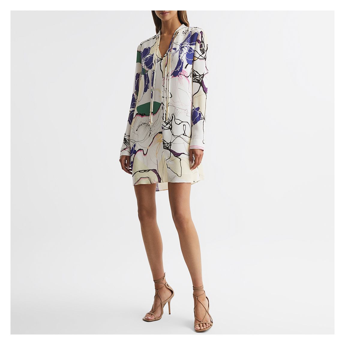 Multi Margarite Printed Shift Dress main product photo