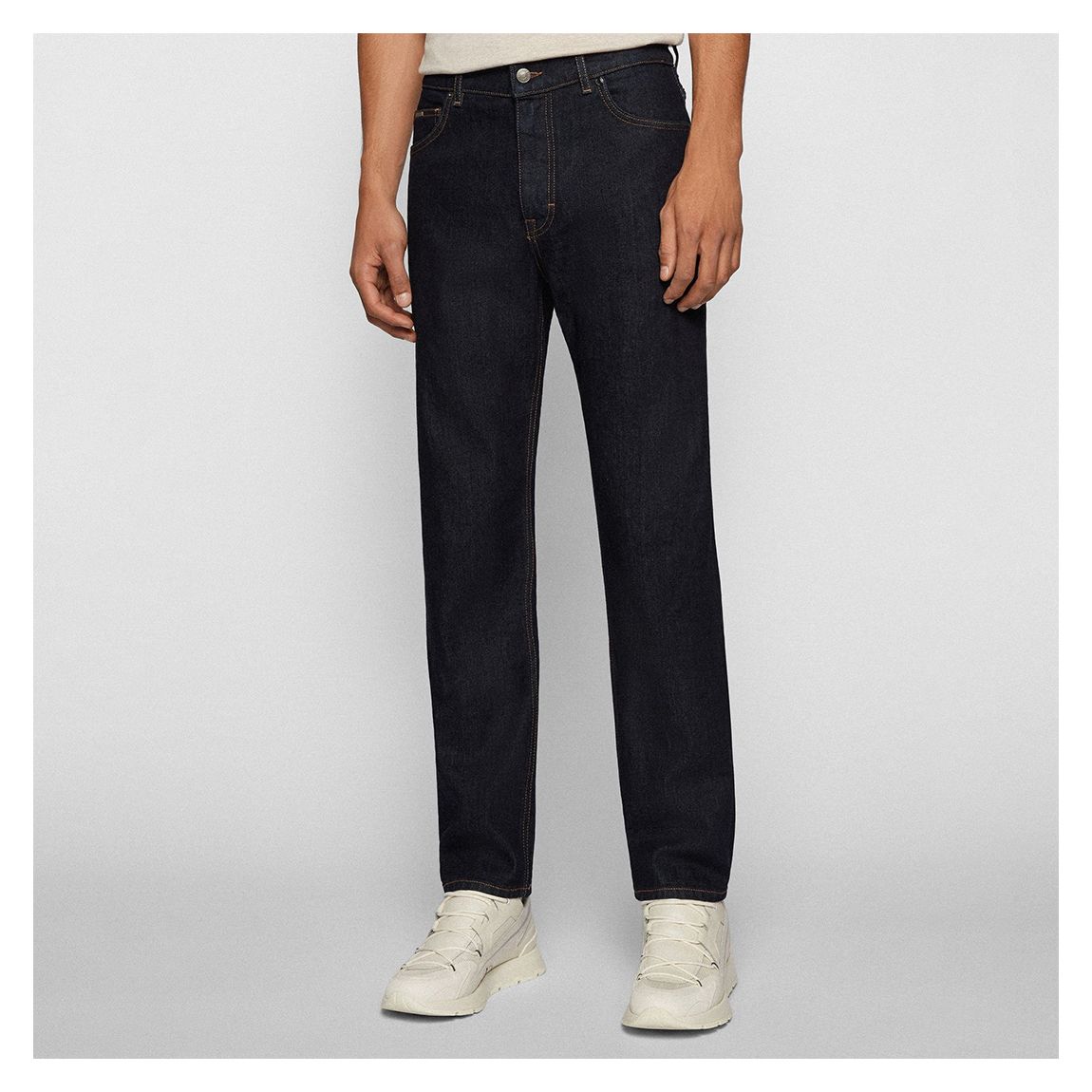 Dark Blue Albany Stretch Cotton Jeans main product photo