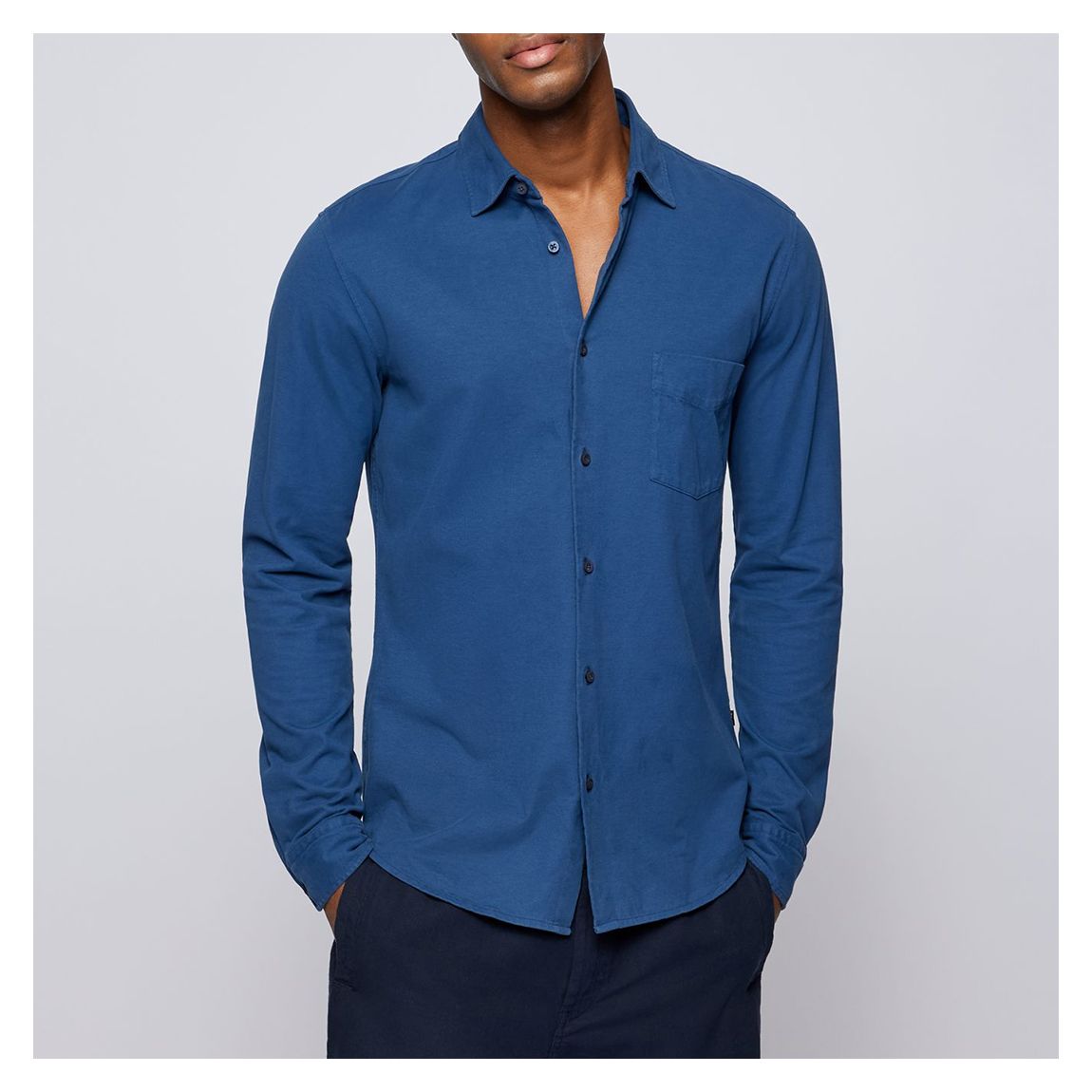 Blue Mysoft Cotton Shirt main product photo