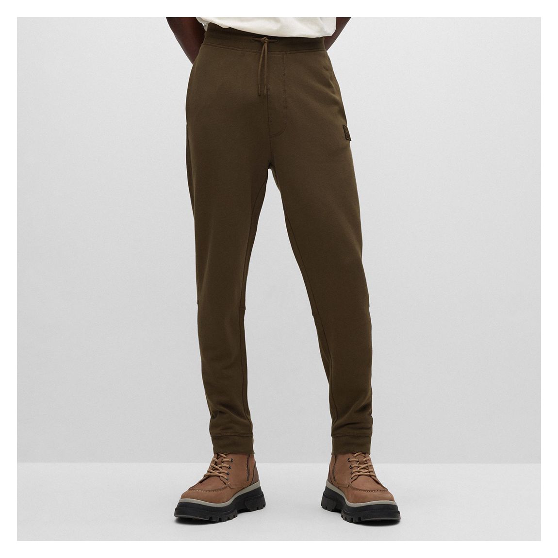 Khaki Sestart Drawstring Joggers main product photo