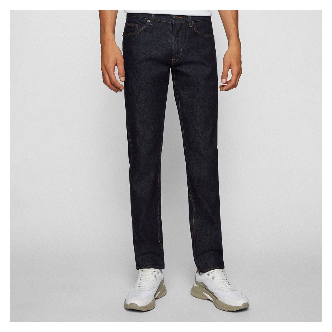 Navy Delaware Contrast Stitch Jeans main product photo