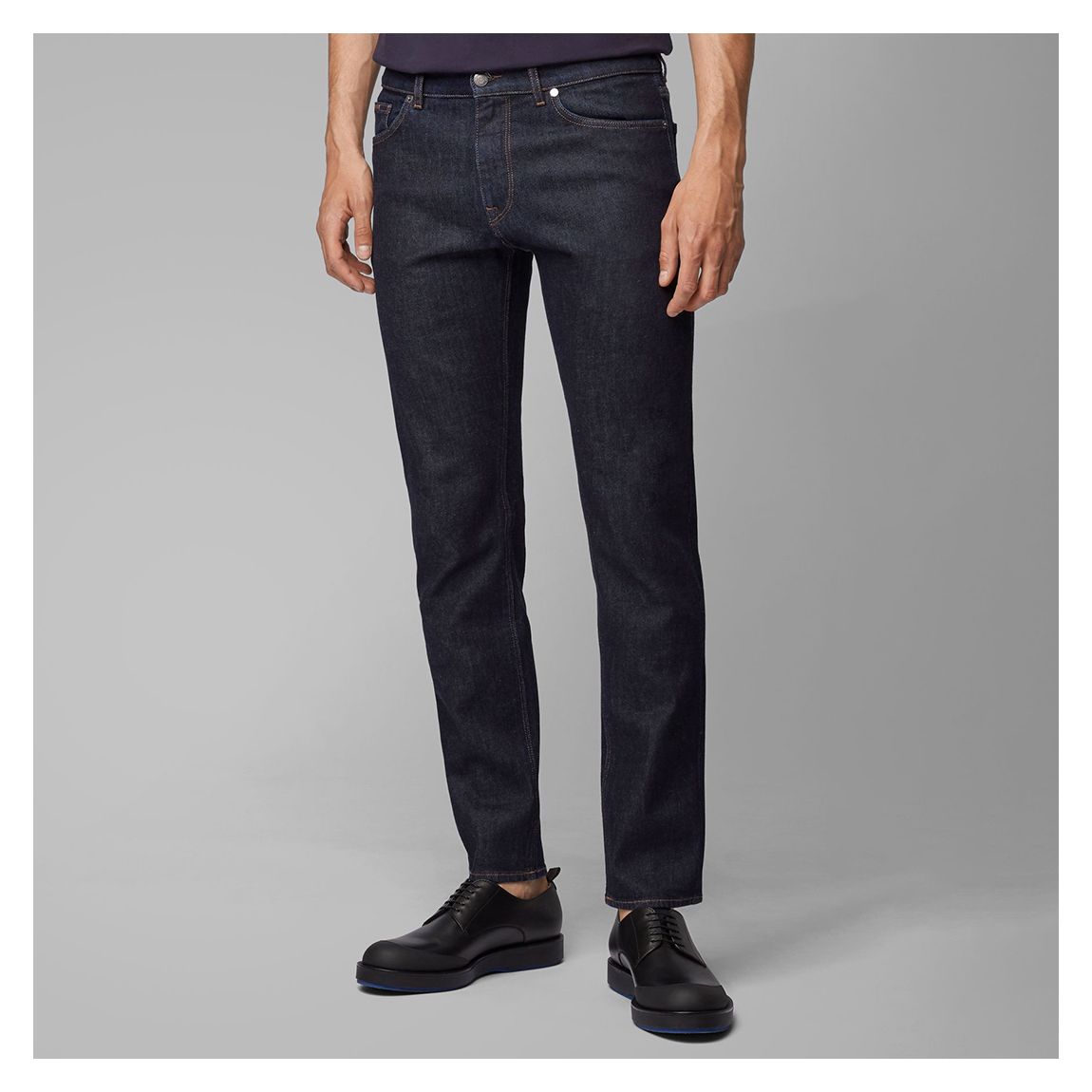 Navy Maine Straight Jeans main product photo