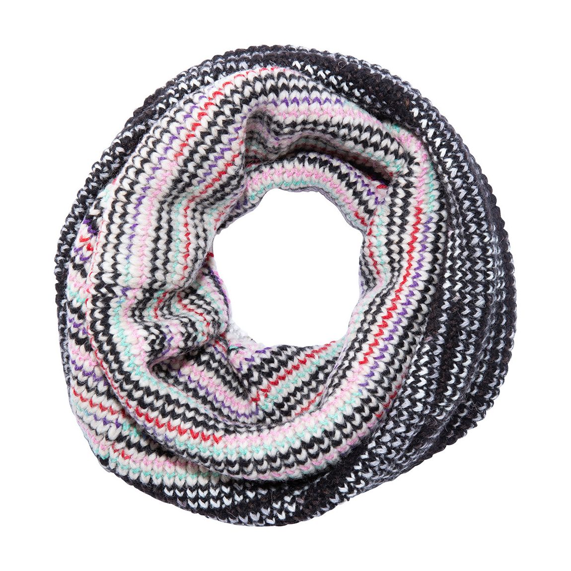 Black Blue Red Knitted Snood main product photo