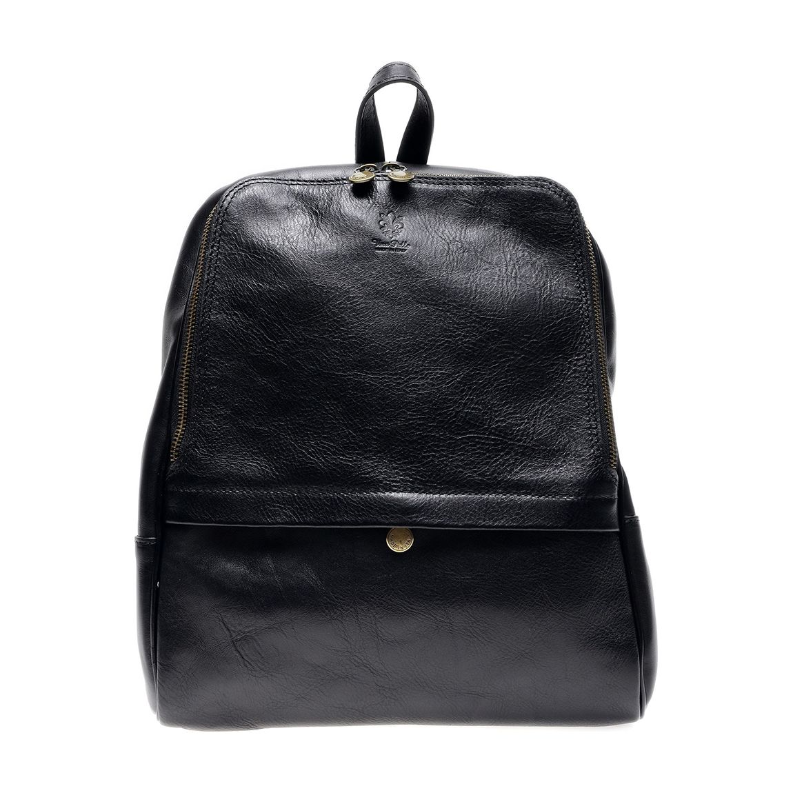 Black Leather Backpack main product photo