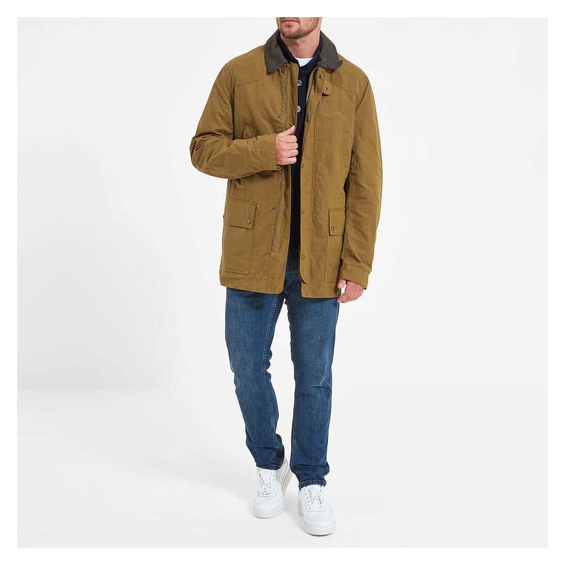 Brown Preston Cotton Wax Jacket main product photo