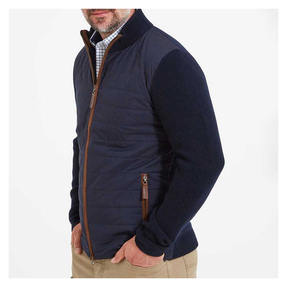 Navy Hybrid Aerobloc Jacket main product photo
