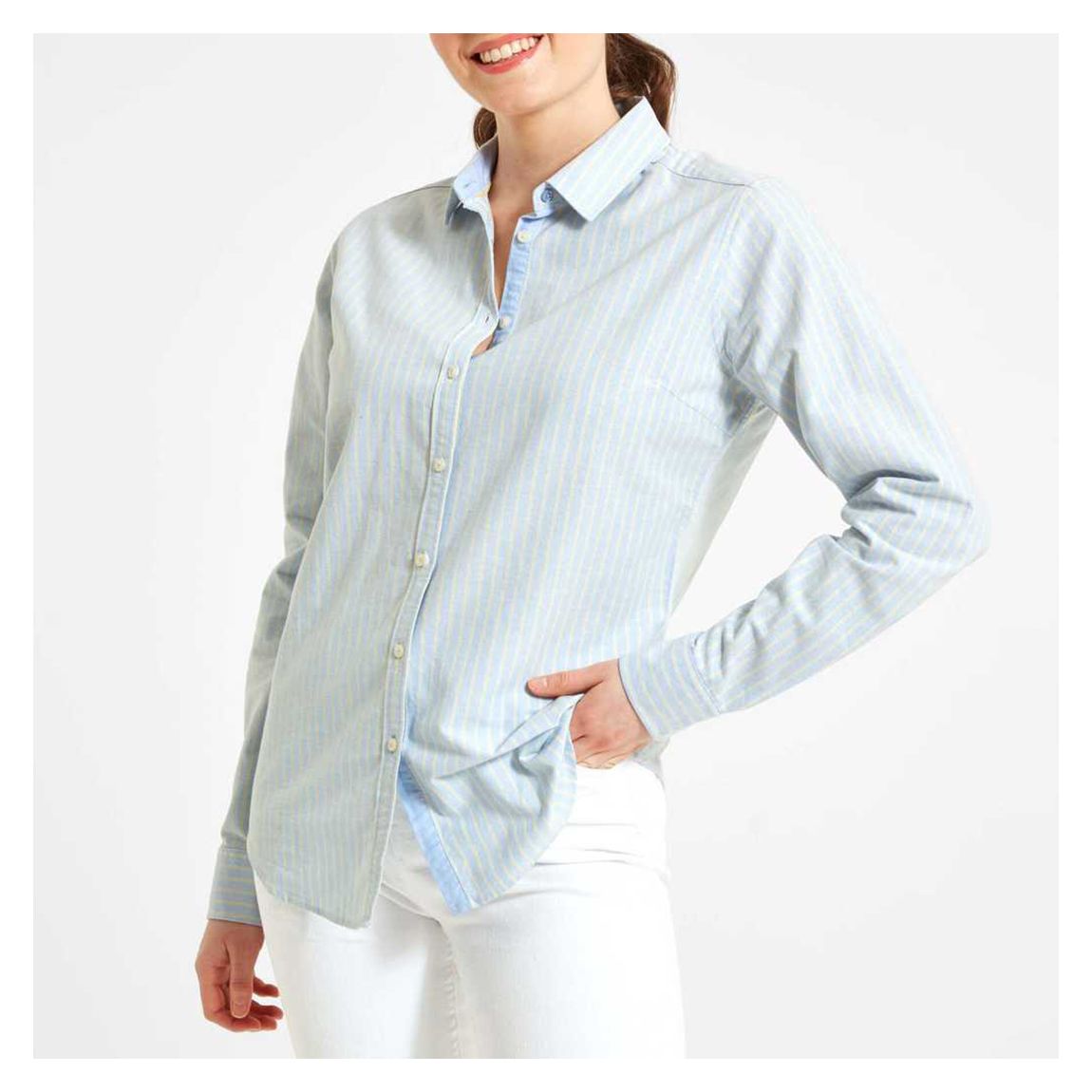 Blue Cotton Cley Soft Oxford Shirt main product photo