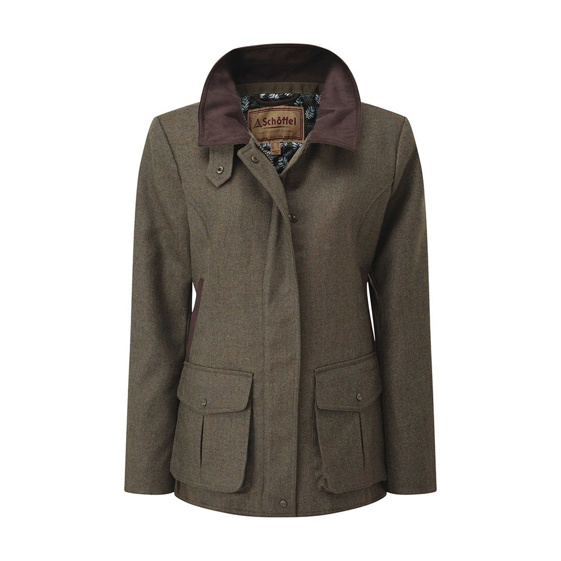 Khaki Herringbone Tweed Wool Jacket main product photo