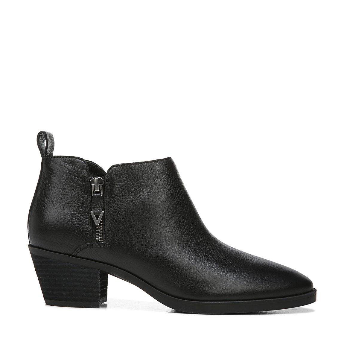 Black Cecily Leather Boot main product photo