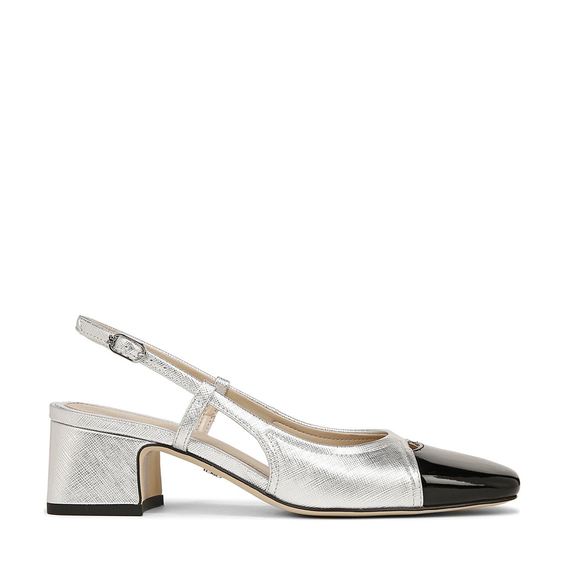 Silver Tarra Leather Heel main product photo