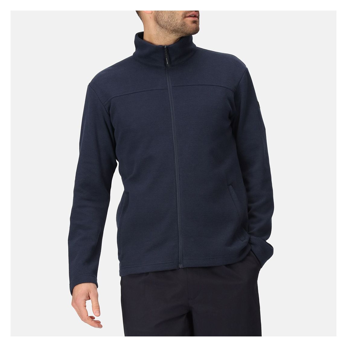 Navy Lakenham Full Zip Fleece main product photo