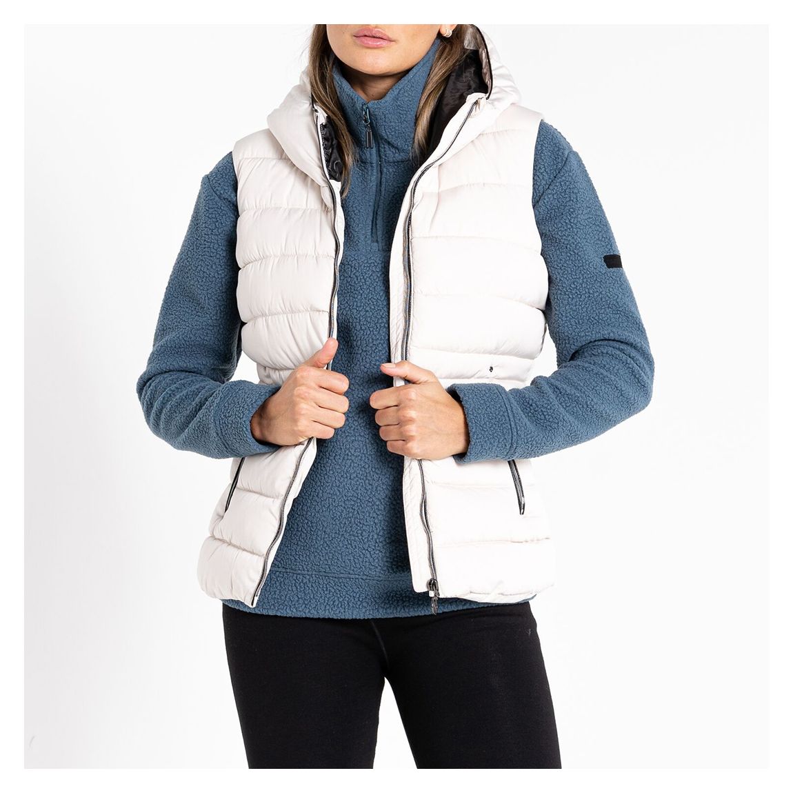 White Reputable Padded Gilet main product photo