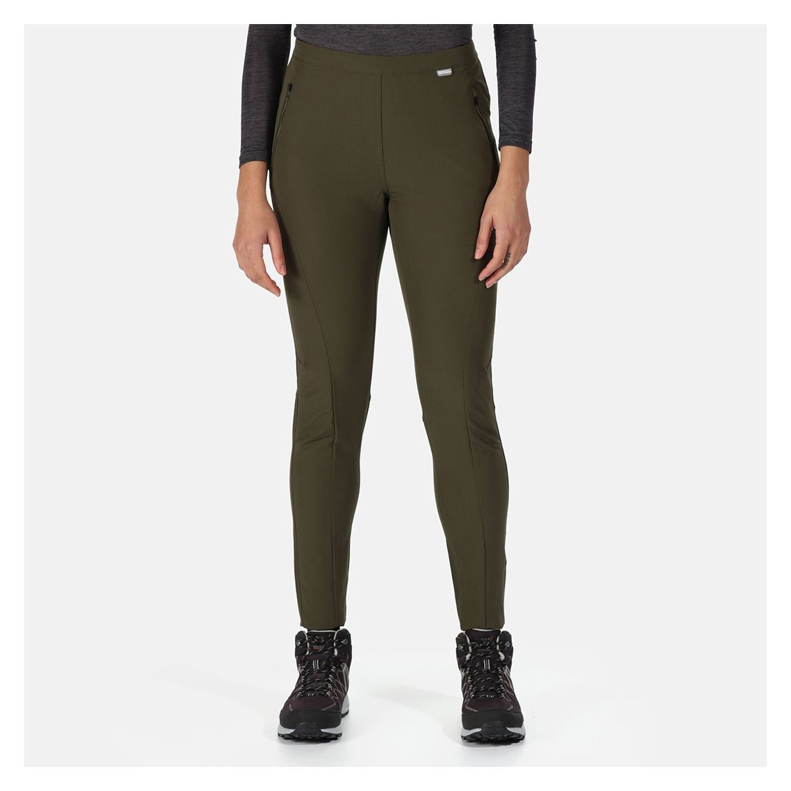 Khaki Pentre Stretch Walking Trousers main product photo