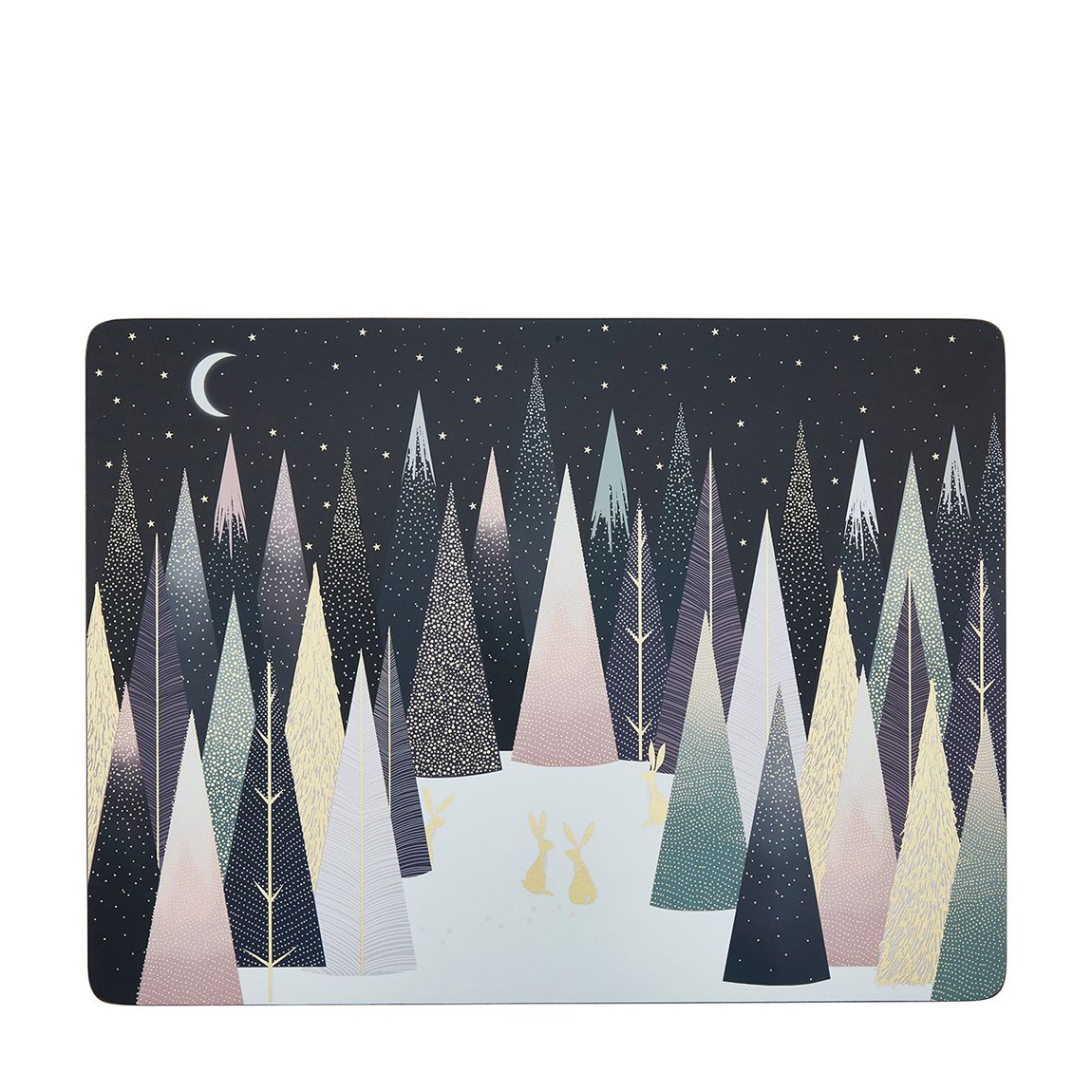 Set of 4 Frosted Pines Large Placemats main product photo