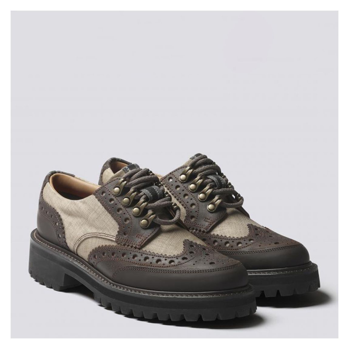 Ladies Brown Ava Tech Reining Suede Brogue main product photo