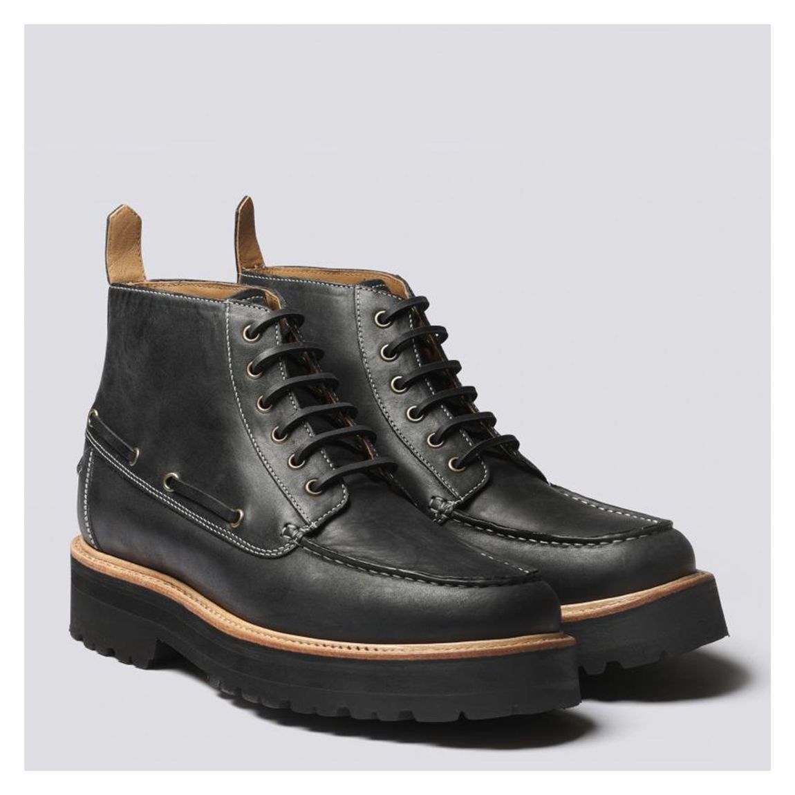Mens Black Easton Heritage Calf Boot main product photo