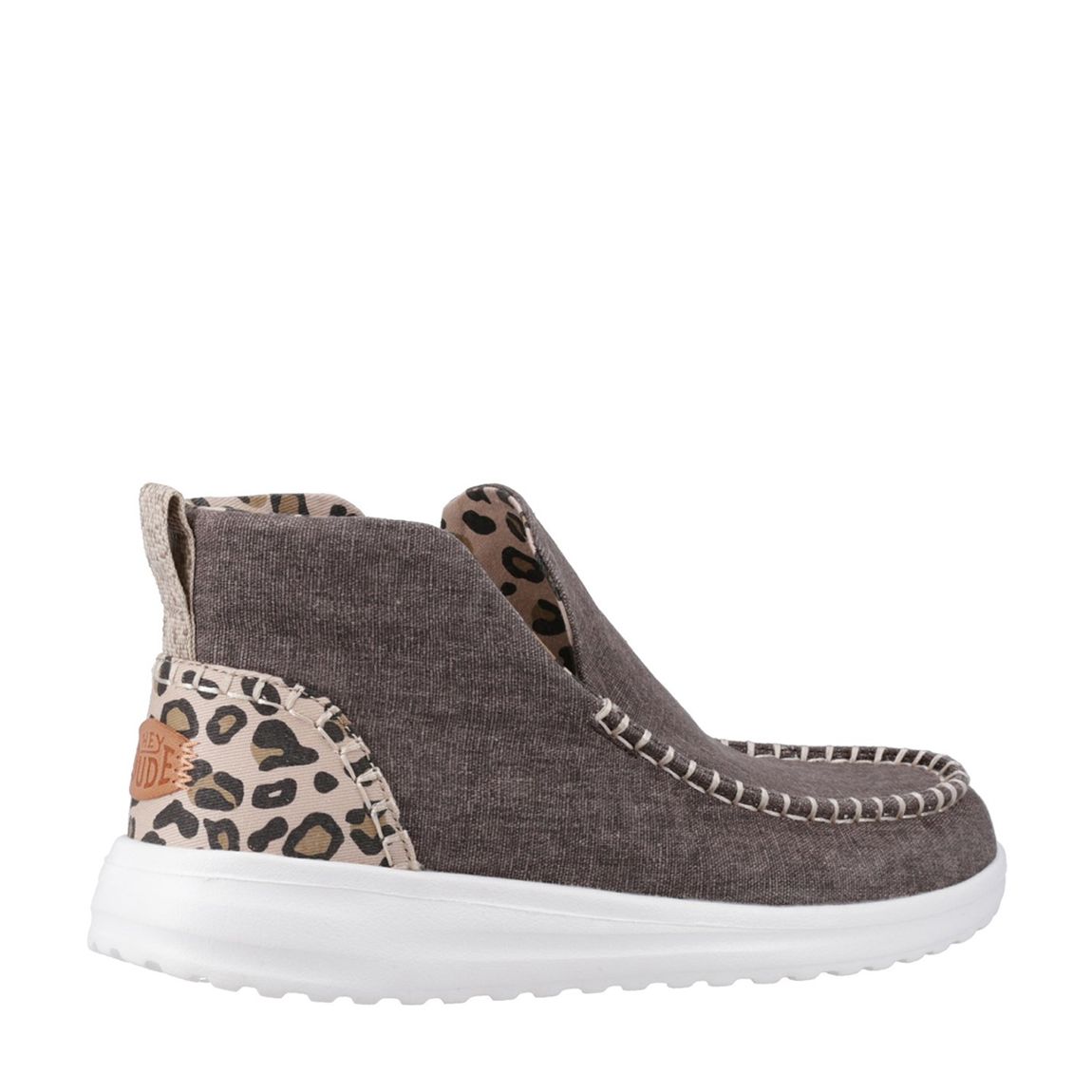 Womens Leopard Denny Heavy Canvas Boot main product photo