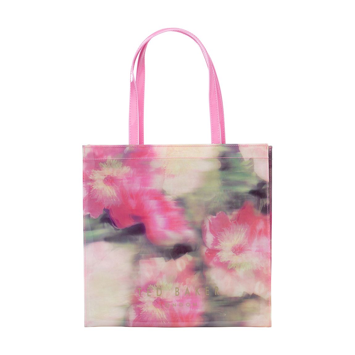 Pink Large Blurred Floral Printed Icon Bag main product photo
