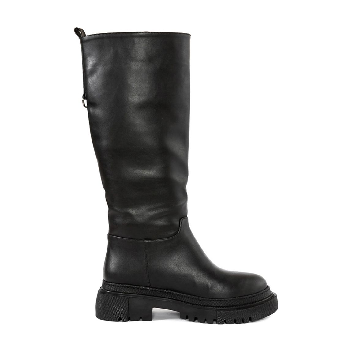 Black Chunky Long Boots main product photo