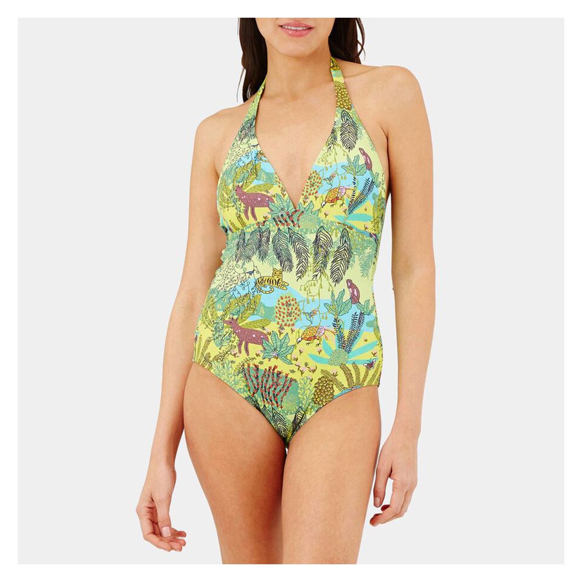 Green Famous One Piece Swimsuit main product photo
