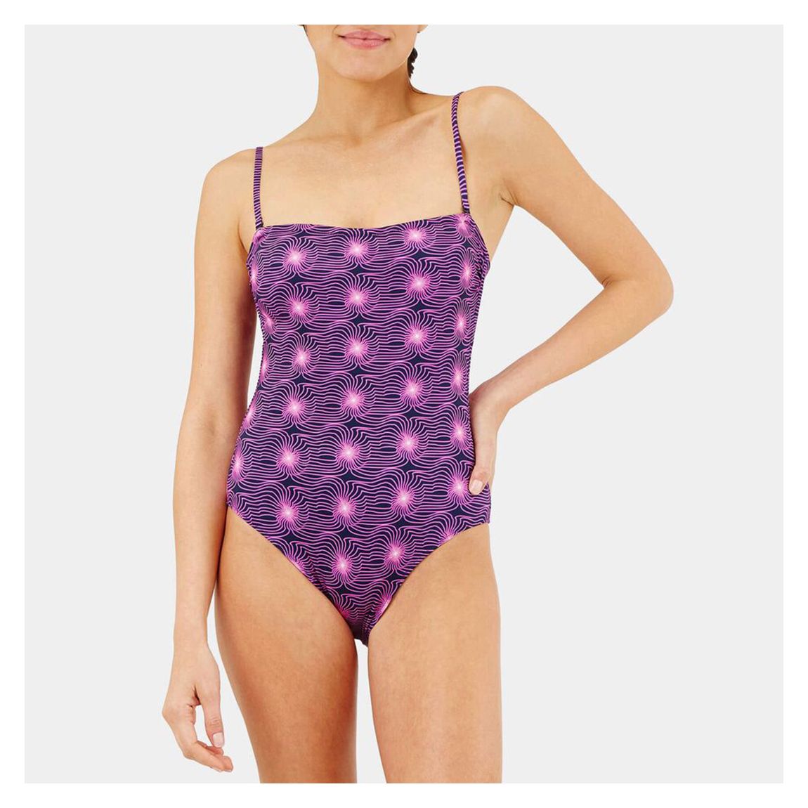 Purple Facette One Piece Swimsuit main product photo