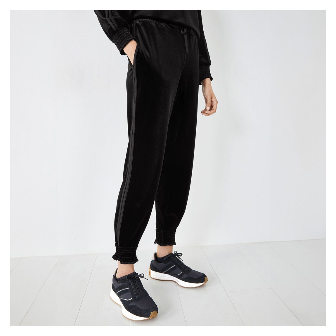 Black Piper Velvet Joggers main product photo