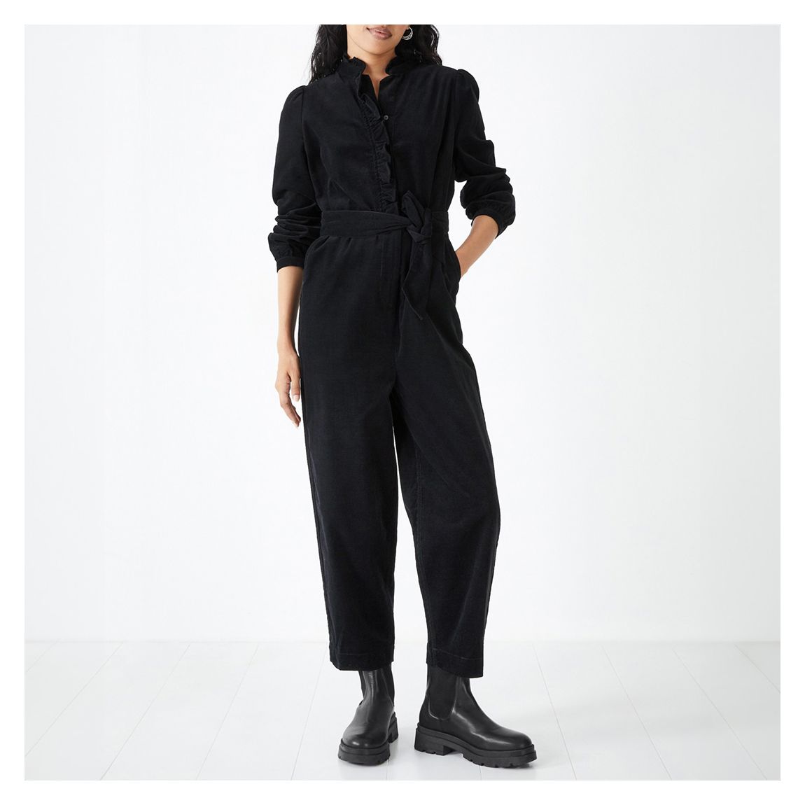 Black Clove Cord Jumpsuit main product photo