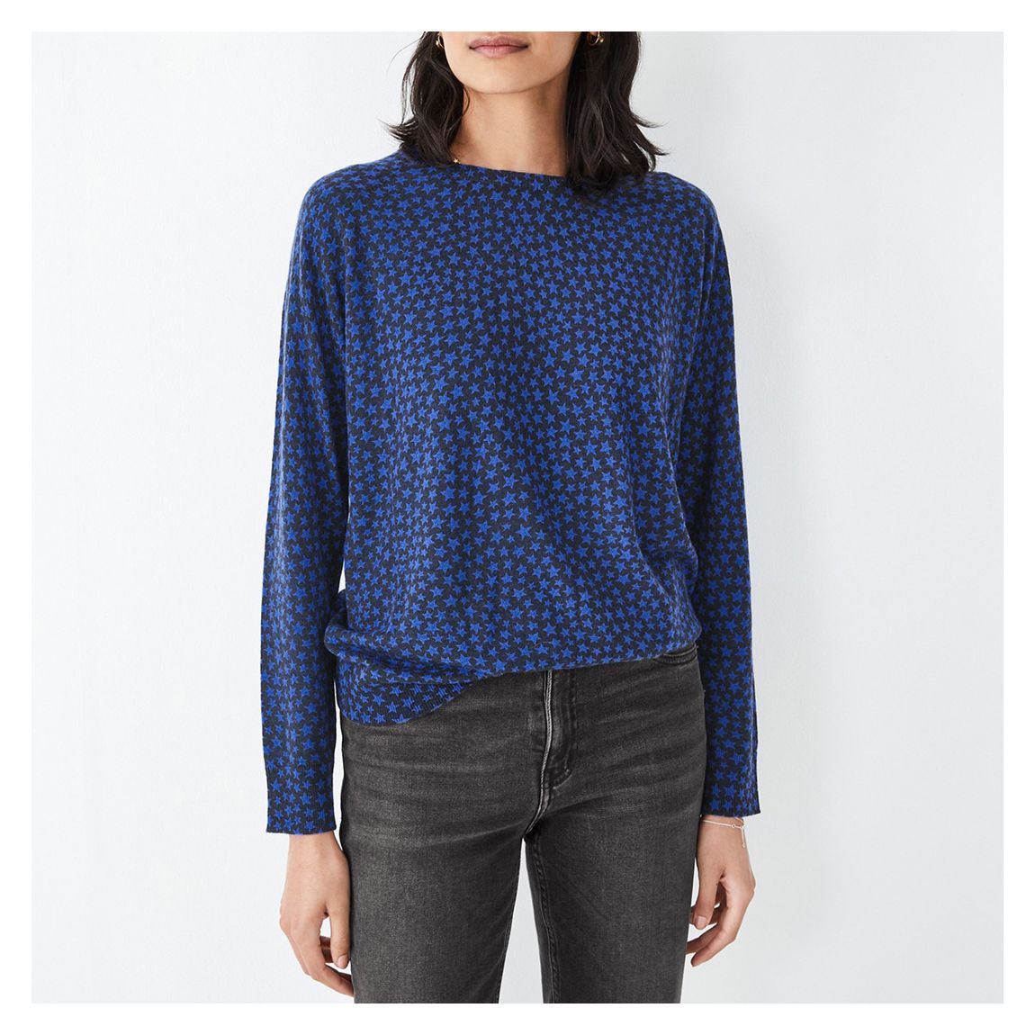 Blue Malin Wool Blend Jumper main product photo