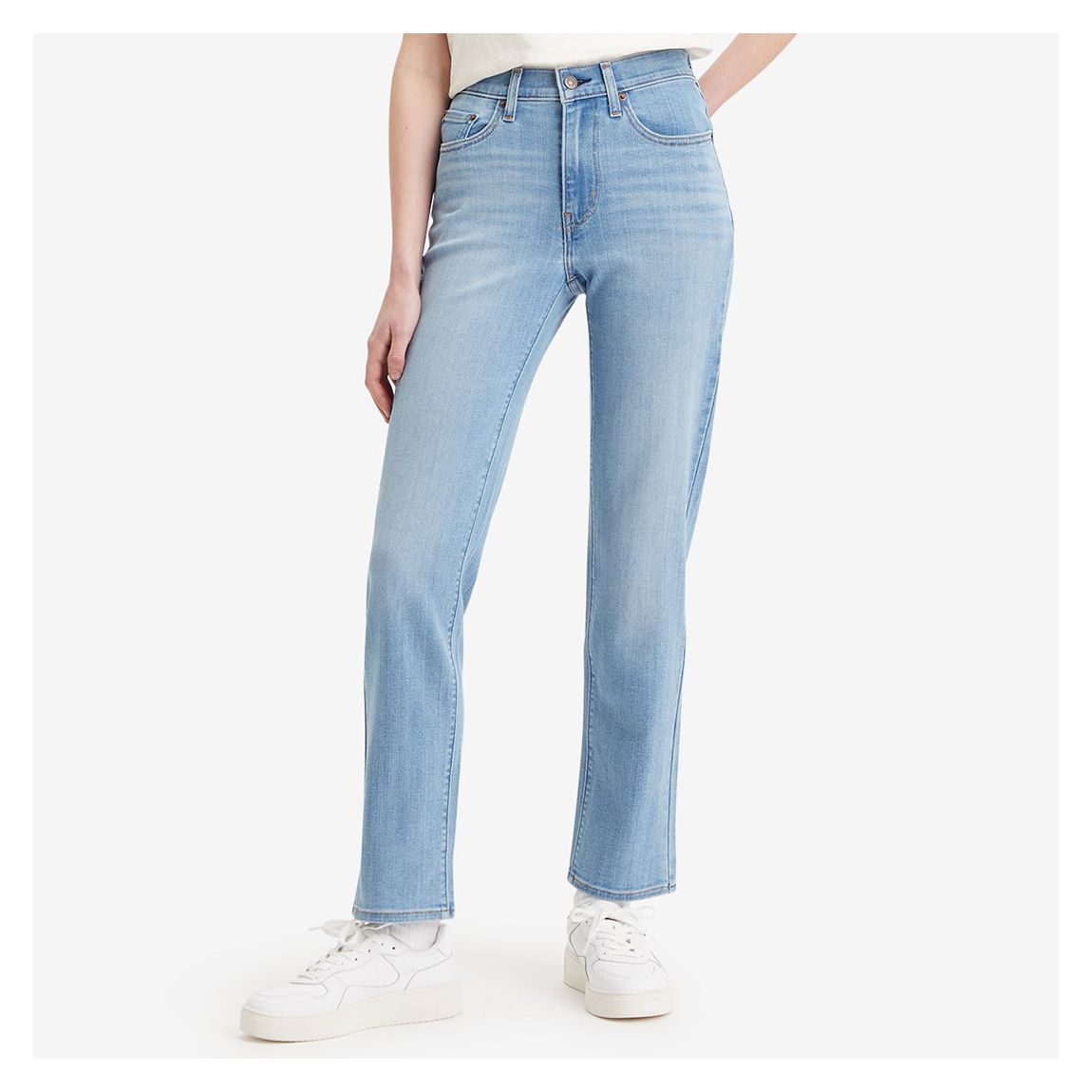 Light Blue 724™ High Rise Straight Jeans main product photo