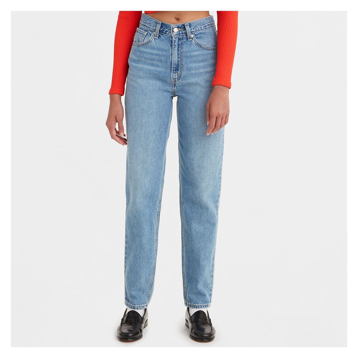 Light Wash 80S Mom Jeans main product photo
