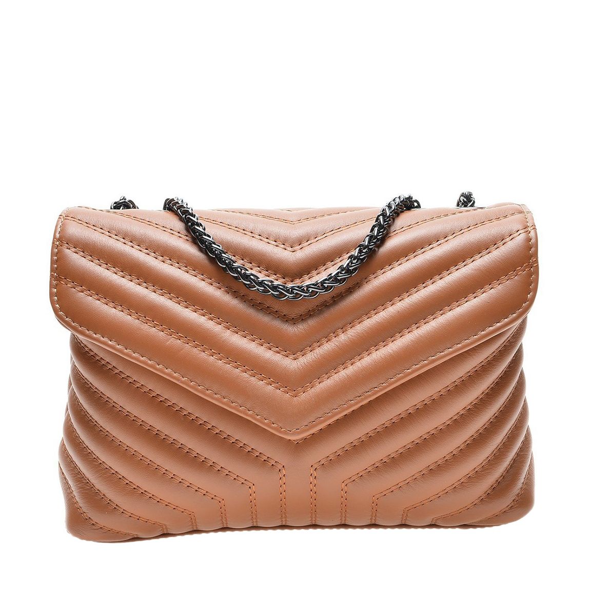 Brown Italian Leather Shoulder bag main product photo