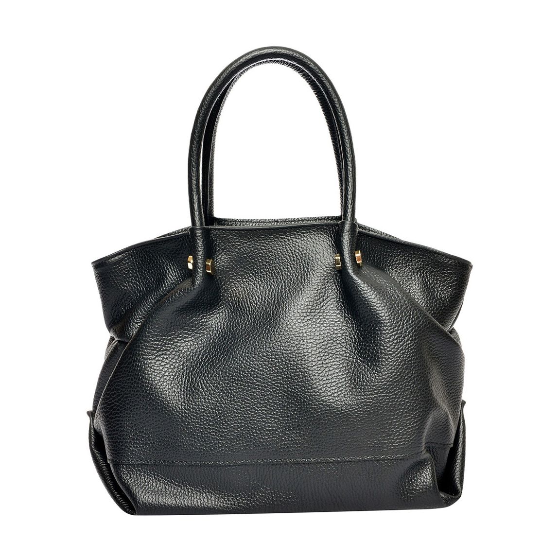 Black Italian Leather Handbag main product photo