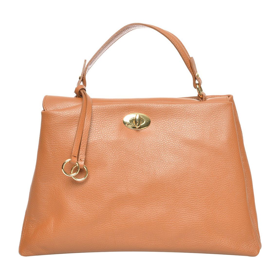 Brown Italian Leather Handbag main product photo
