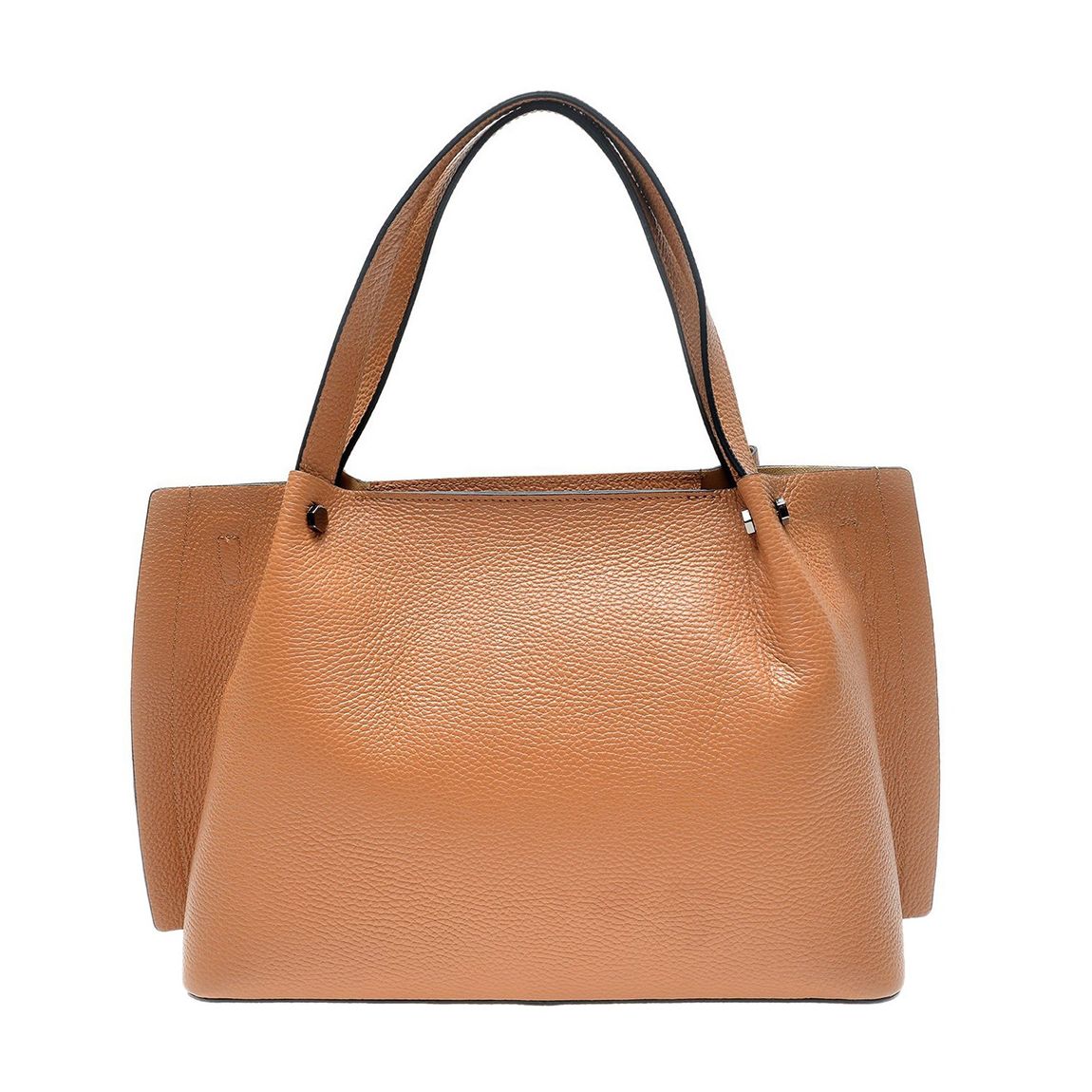 Brown Italian Leather Top Handle Bag main product photo