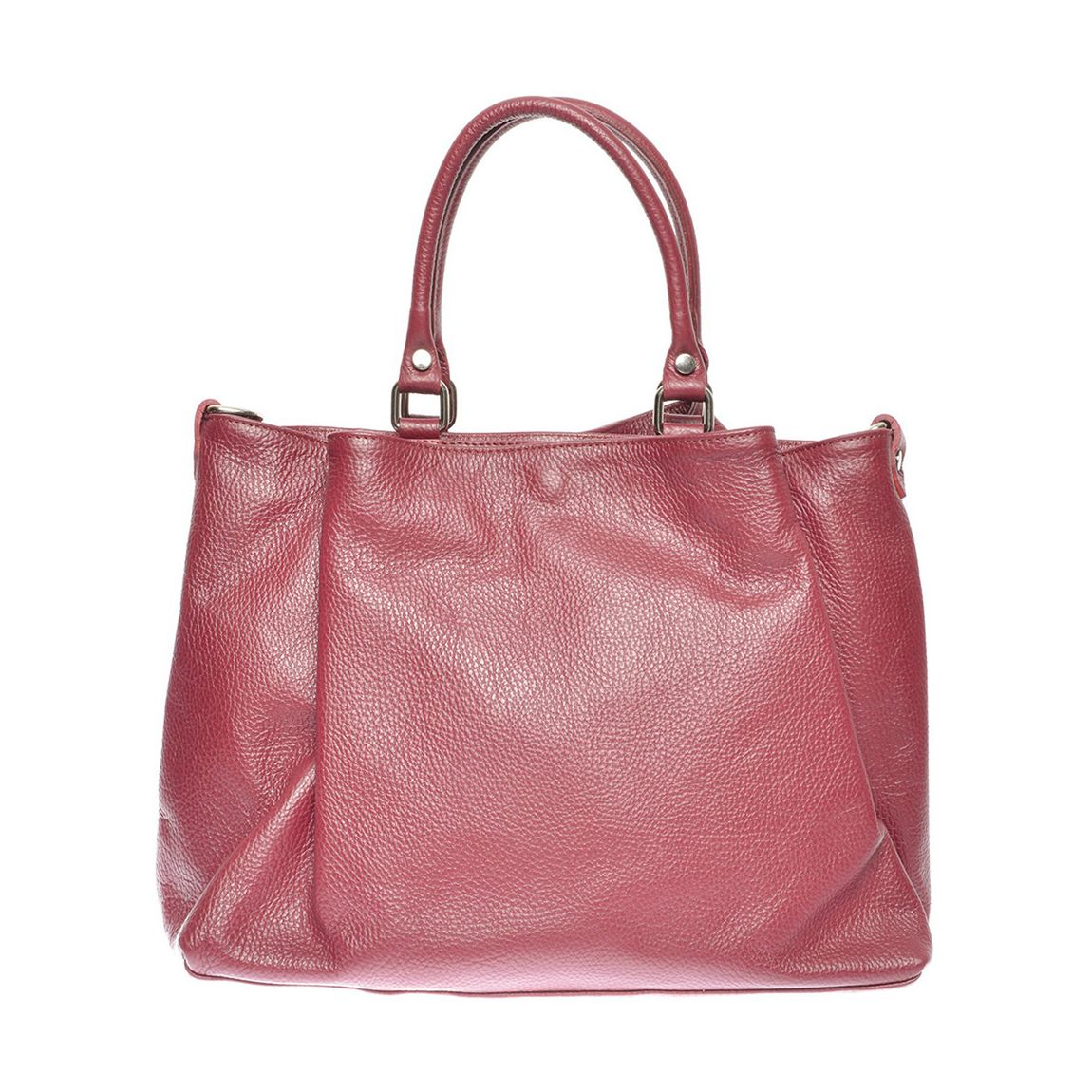 Red Italian Leather Handbag main product photo