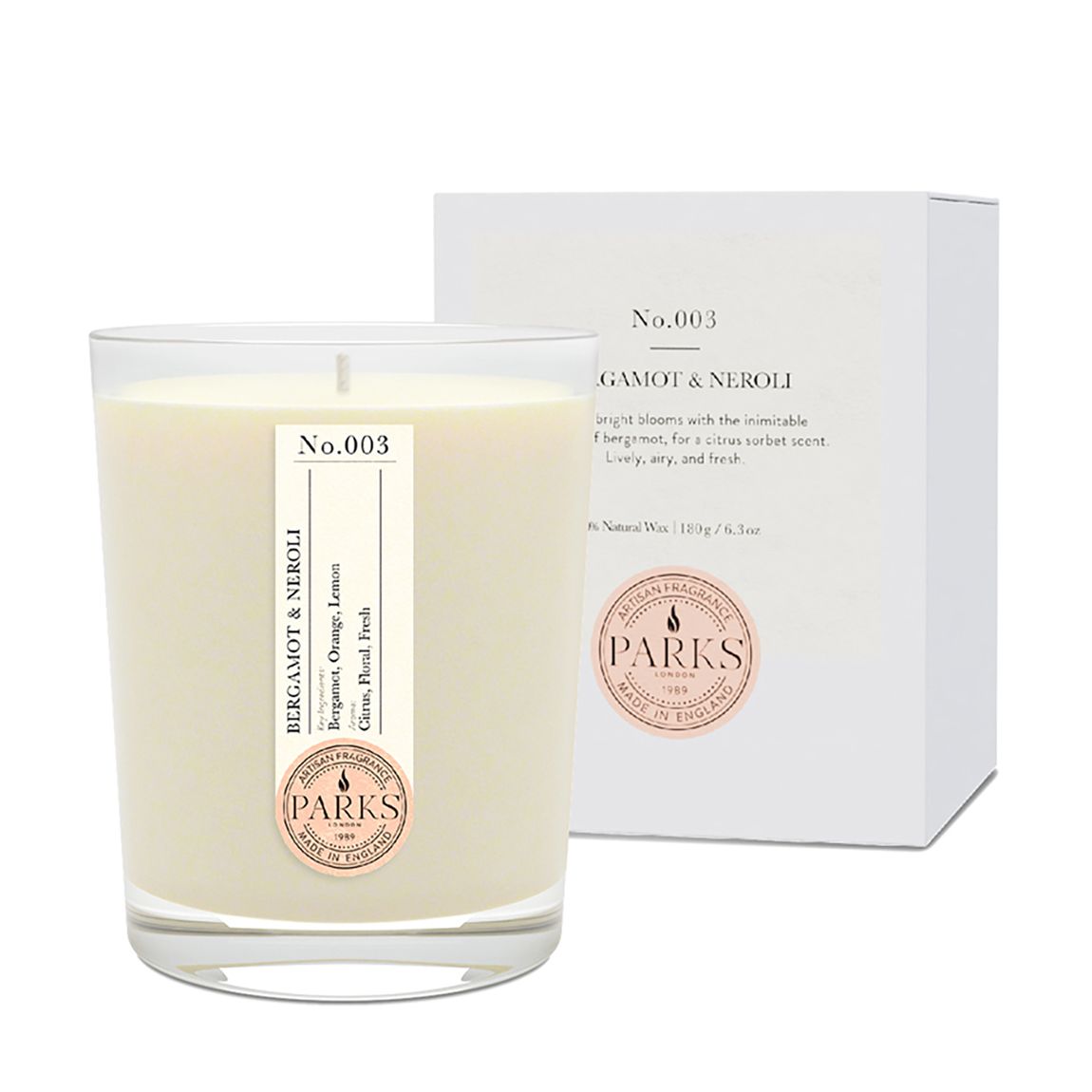 Bergamot & Neroli 1 Wick Candle 180g - Home main product photo