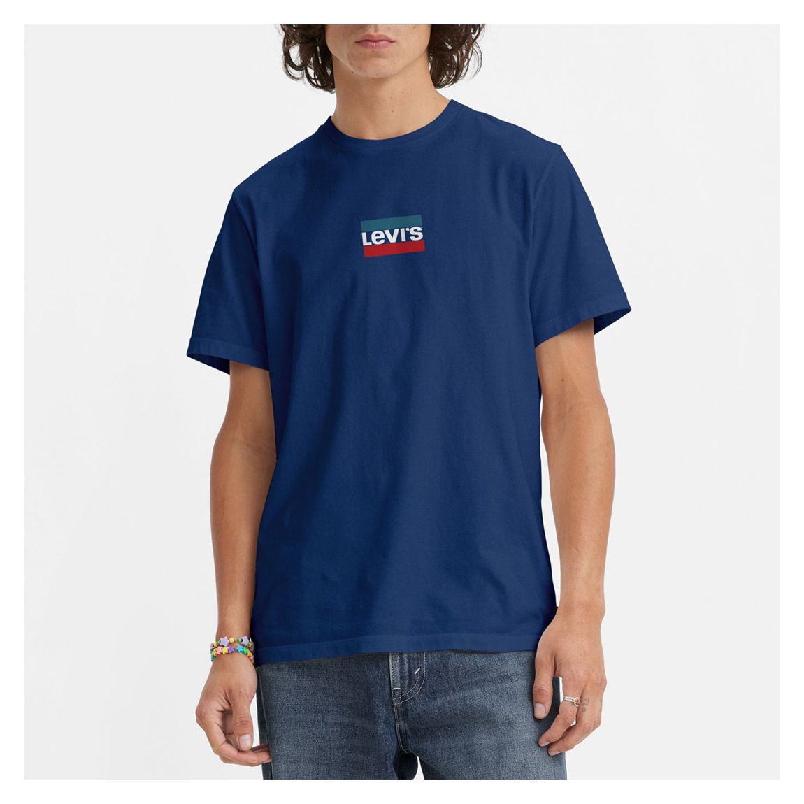 Navy Graphic Cotton T-Shirt main product photo