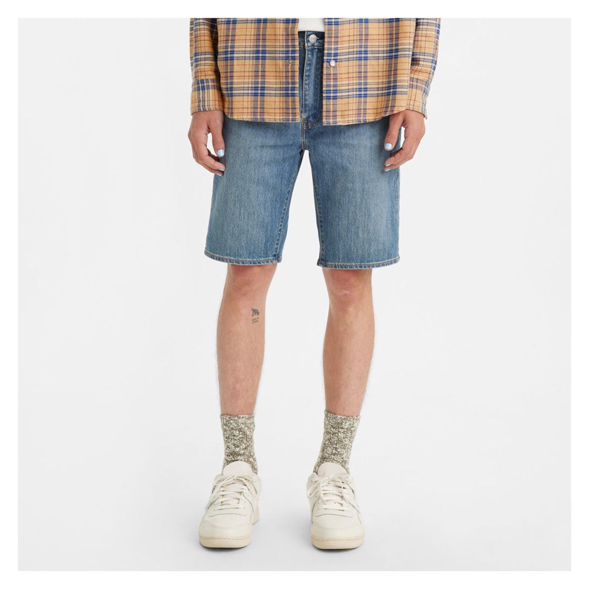 Mid Blue 405™ Denim Shorts main product photo