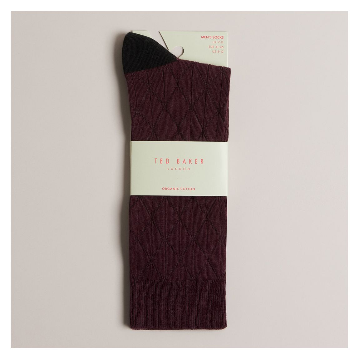 Purple Swelter Geometric Knit Socks main product photo
