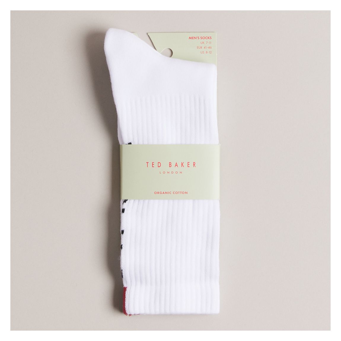 White Redhot Branded Sports Socks main product photo