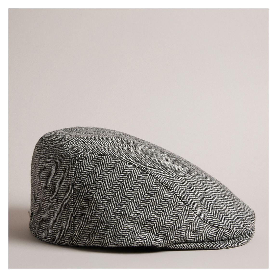 Black Joesphs Herringbone Flat Cap main product photo