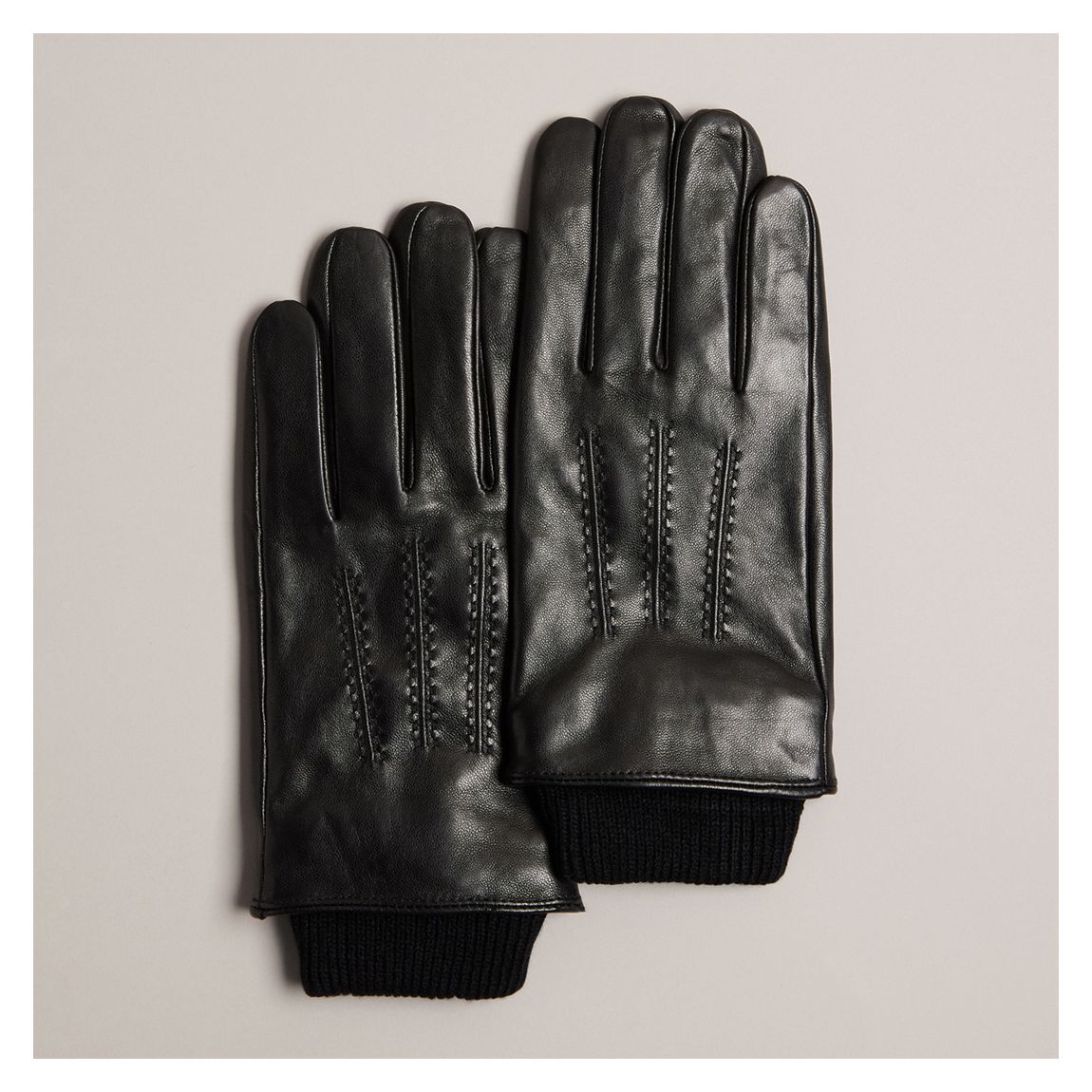 Black Ballat Leather Gloves main product photo