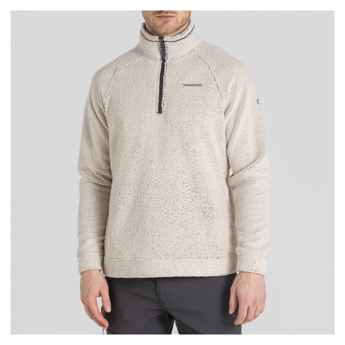 Cream Karlton Half Zip Fleece main product photo