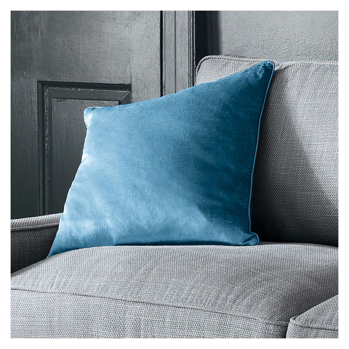 Nigella 50x50cm Feather Cushion, Seaspray main product photo
