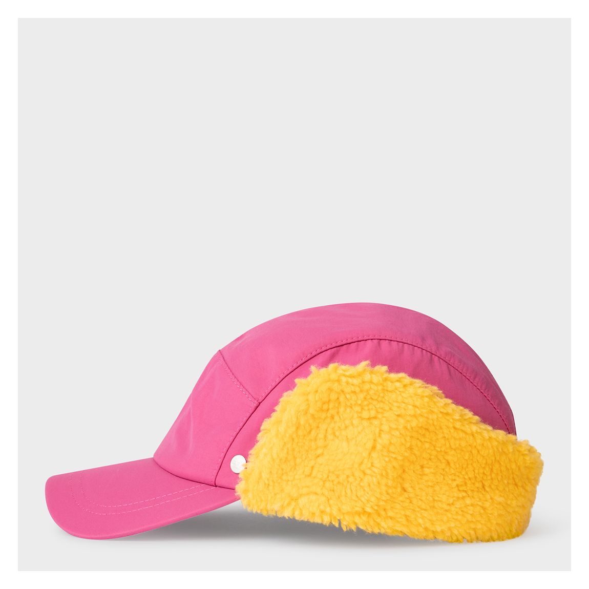 Pink Yellow Shearling Hat main product photo