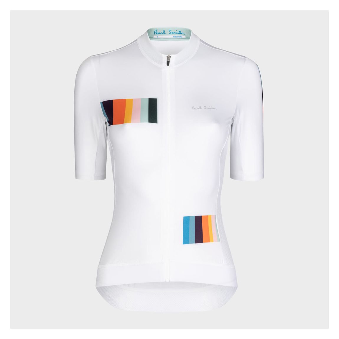 White Stripe Short Sleeve Cycle Jersey main product photo