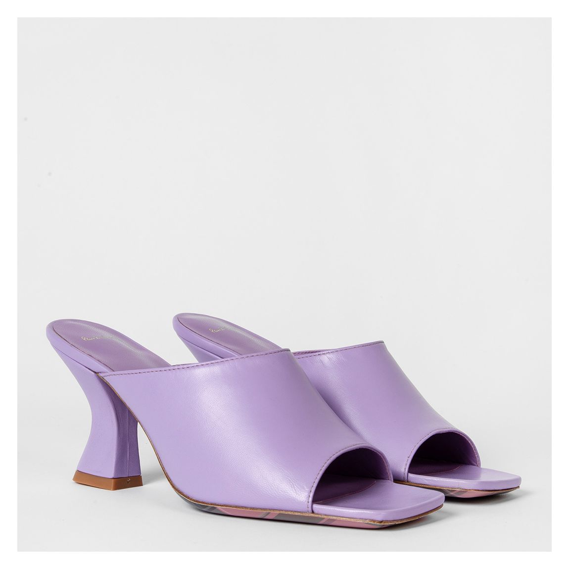 Purple Leather Ford Mules main product photo