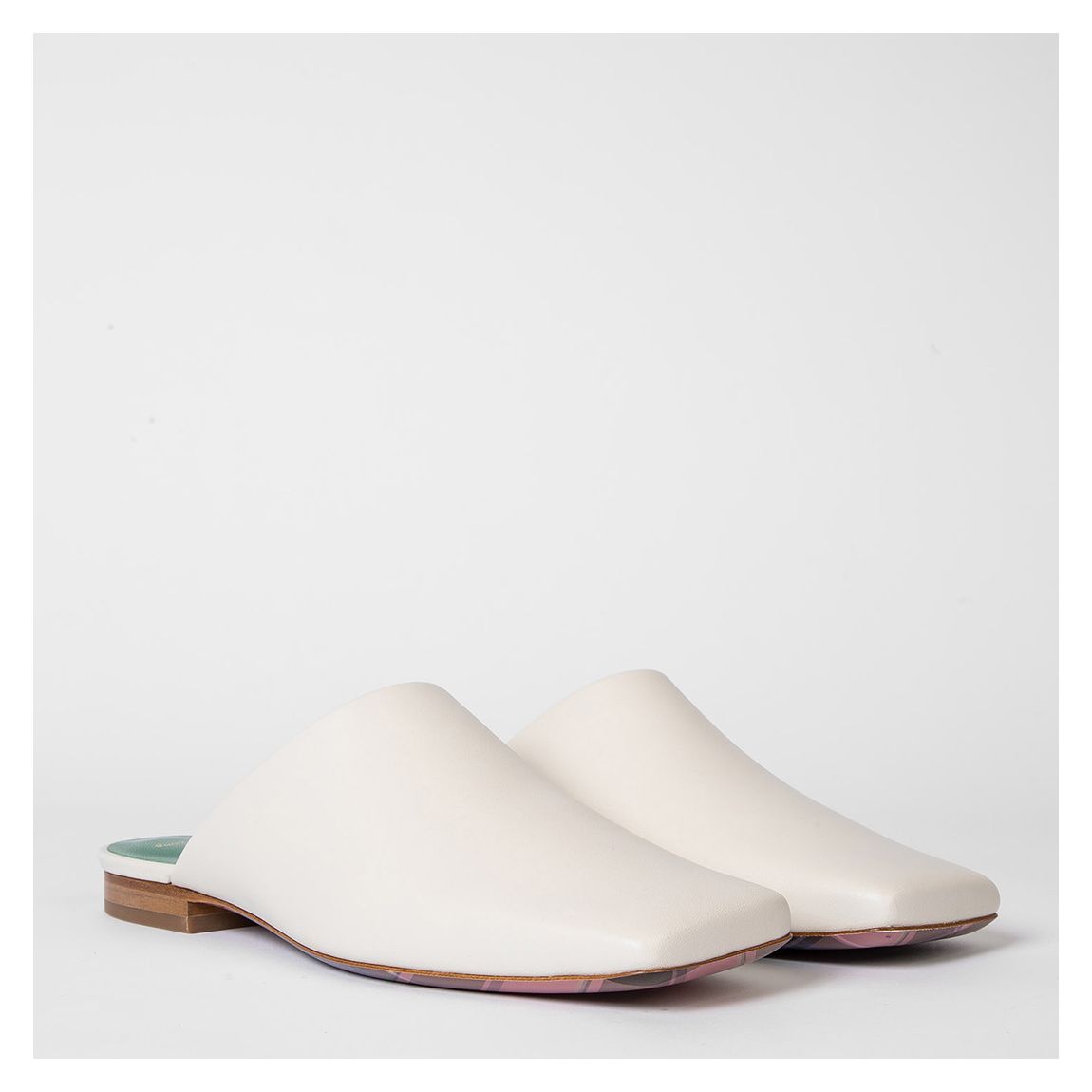 Off White Leather Nata Mule main product photo